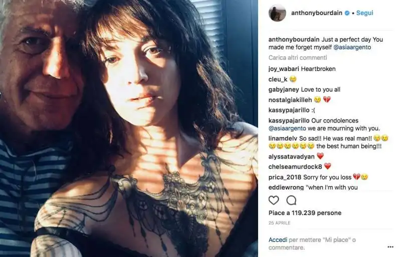 asia argento anthony bourdain   