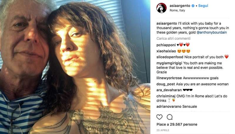 asia argento anthony bourdain 25 aprile