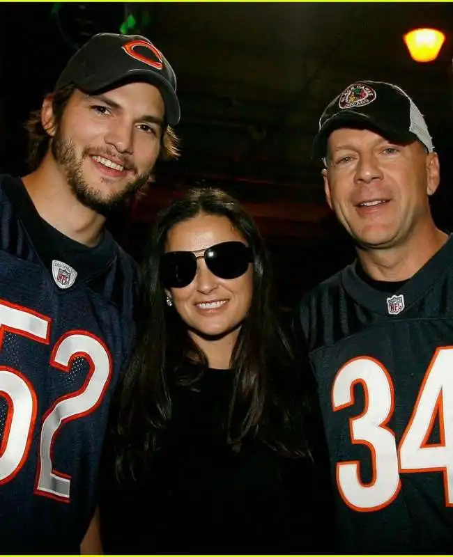 aston kutcher demi moore bruce willis