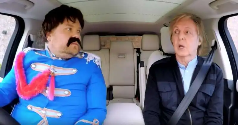 carpool karaoke di james corden con paul mccartney  3