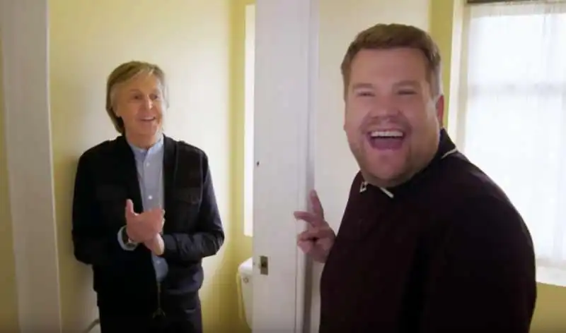 carpool karaoke di james corden con paul mccartney  8