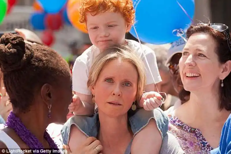 cynthia nixon e famiglia