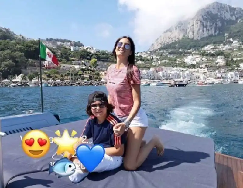 elisabetta gregoraci e il figlio nathan falco 1