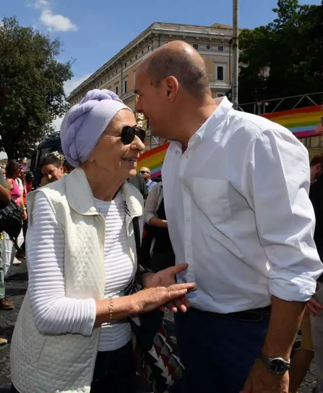 emma bonino e nicola zingaretti