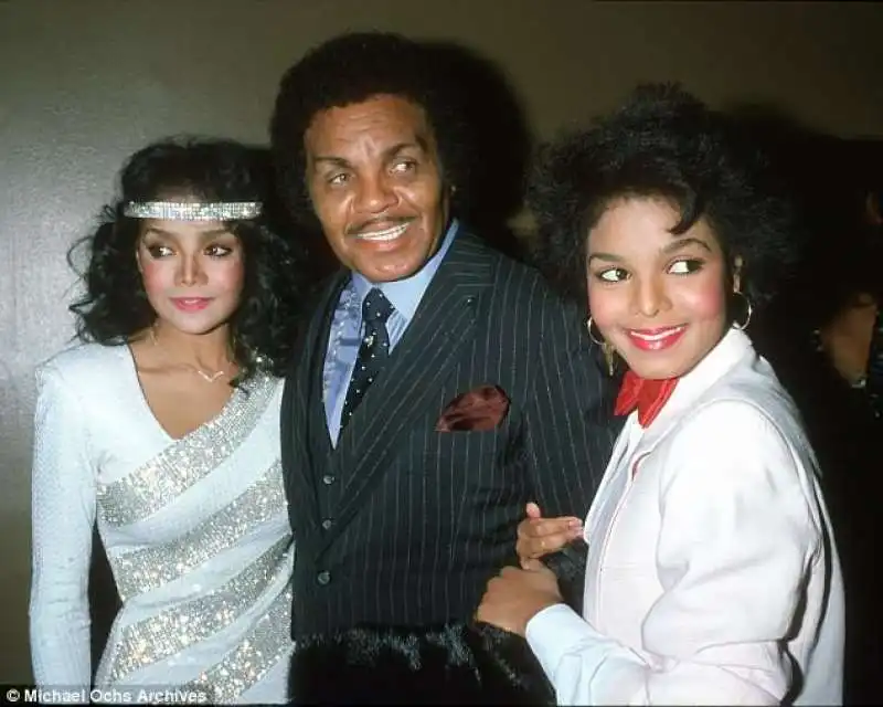 joe jackson con latoya e janet