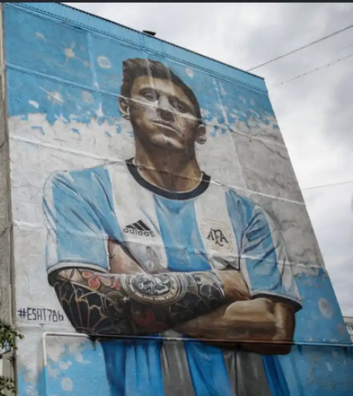 messi graffito