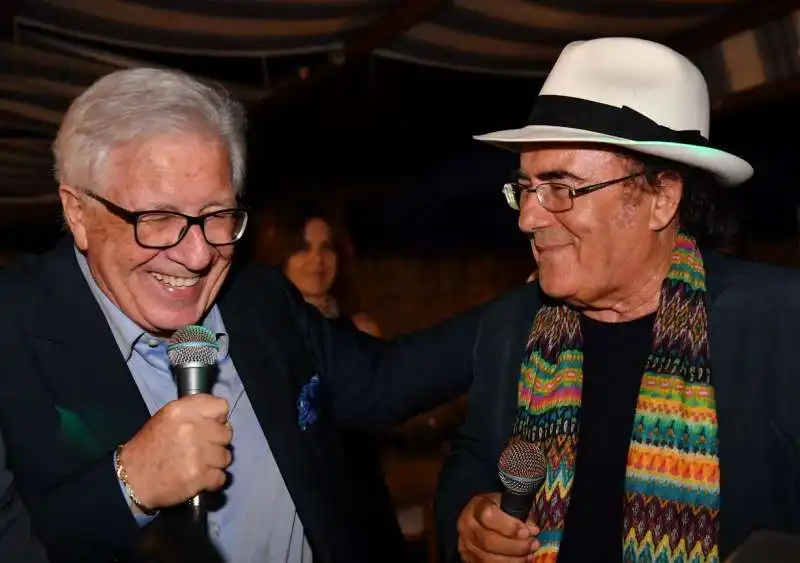 peppino di capri e albano cantano al compleanno di antonella martinelli (2)