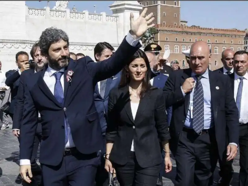 roberto fico e virginia raggi