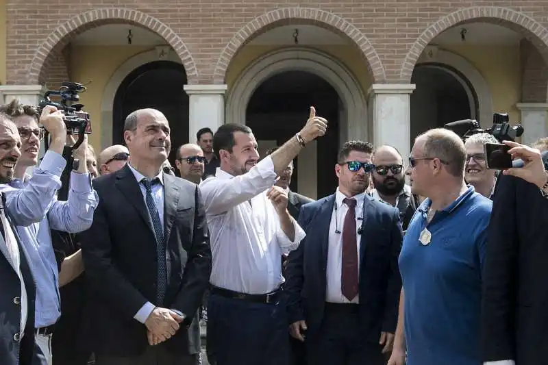 SALVINI E ZINGARETTI NELLA VILLA SEQUESTRATA AI CASAMONICA 