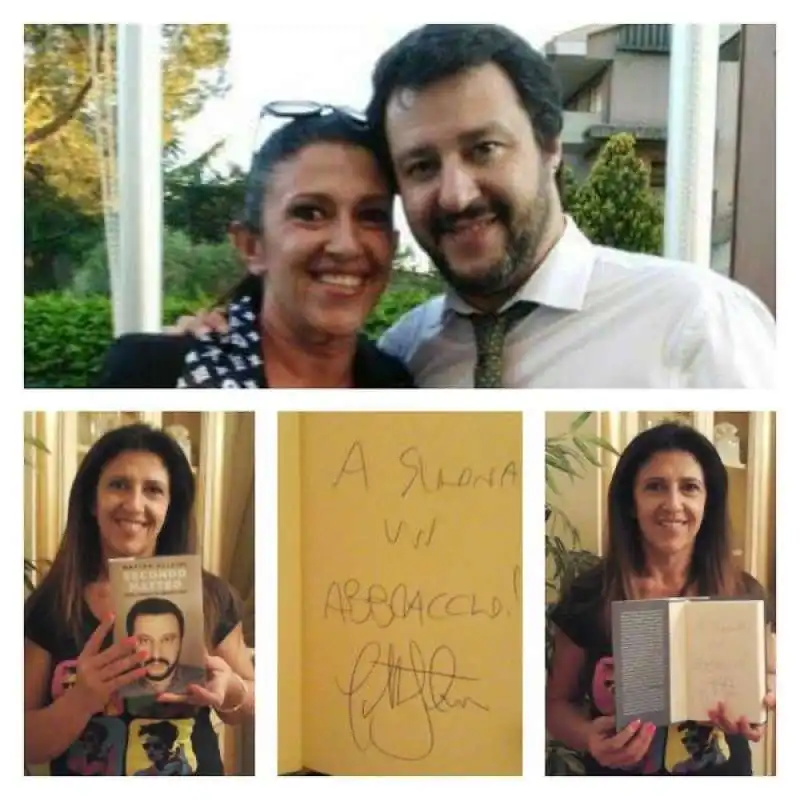 SIMONA AMADIO CON MATTEO SALVINI  