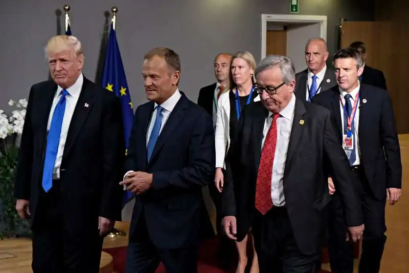 TUSK JUNCKER TRUMP