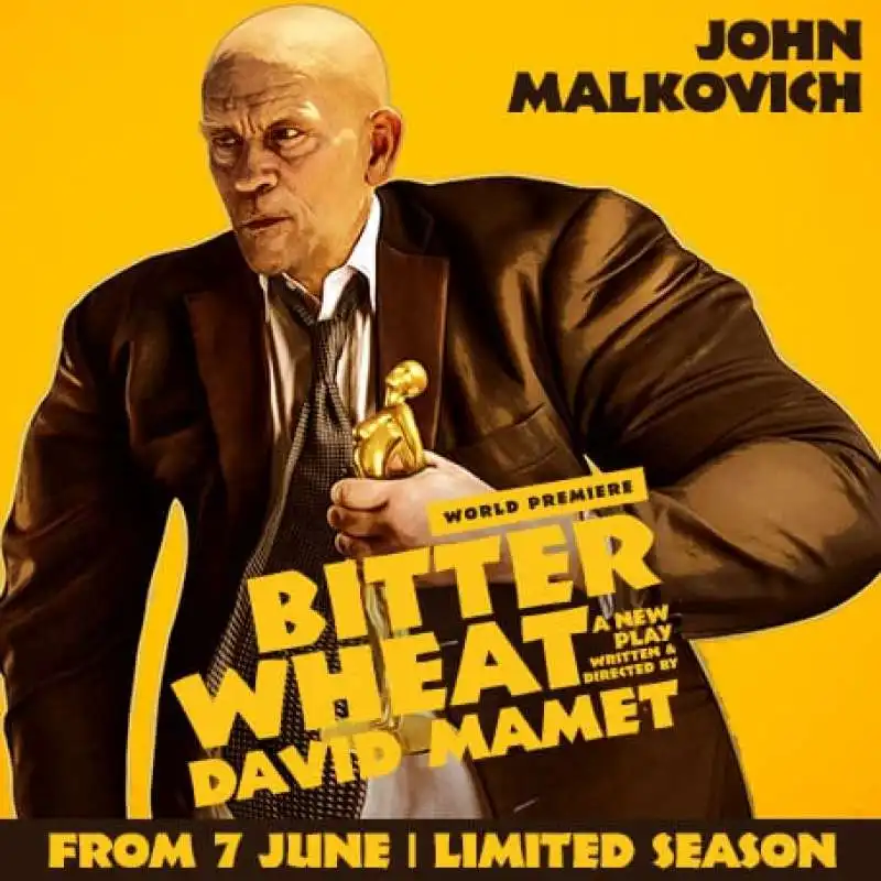 bitter wheat john malkovich  nei panni di weinstein a teatro