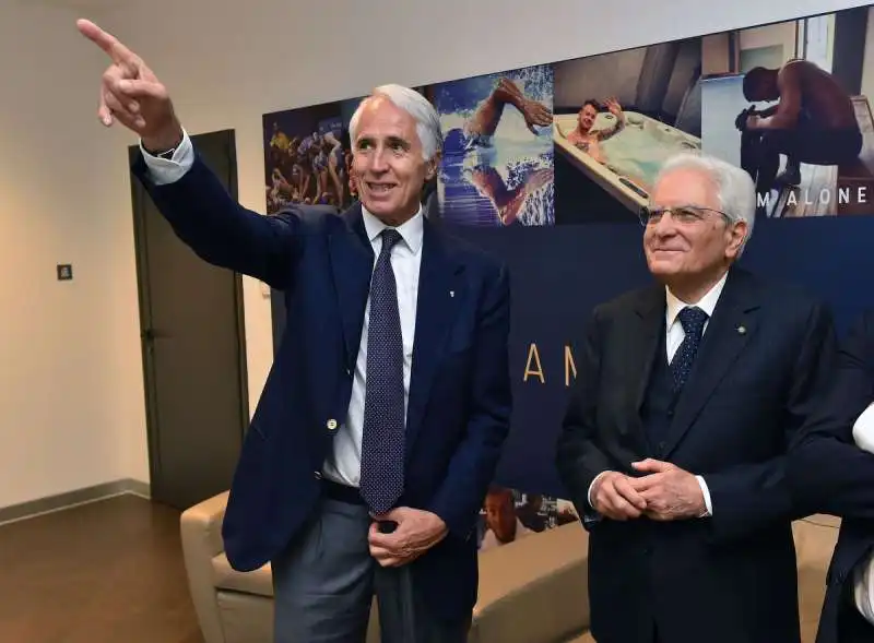 giovanni malagò e sergio mattarella  foto mezzelani gmt032