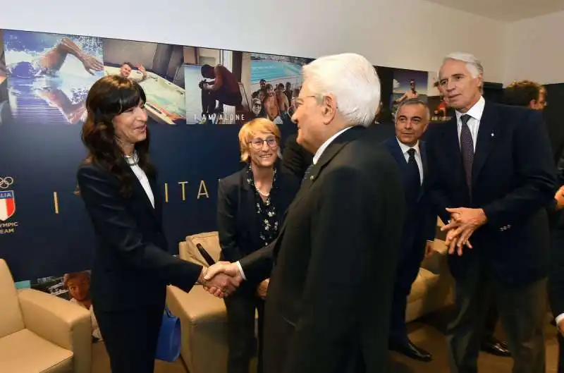 il presidente mattarella con manuela mennea foto mezzelani gmt