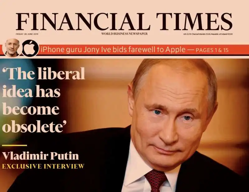 L'INTERVISTA ESCLUSIVA DEL FINANCIAL TIMES A VLADIMIR PUTIN