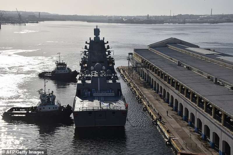 la nave gorshkov arriva al porto de l'avana 1