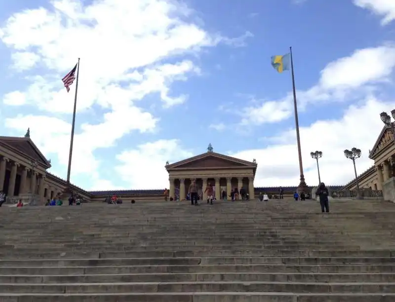 la scalinata di rocky a filadelfia