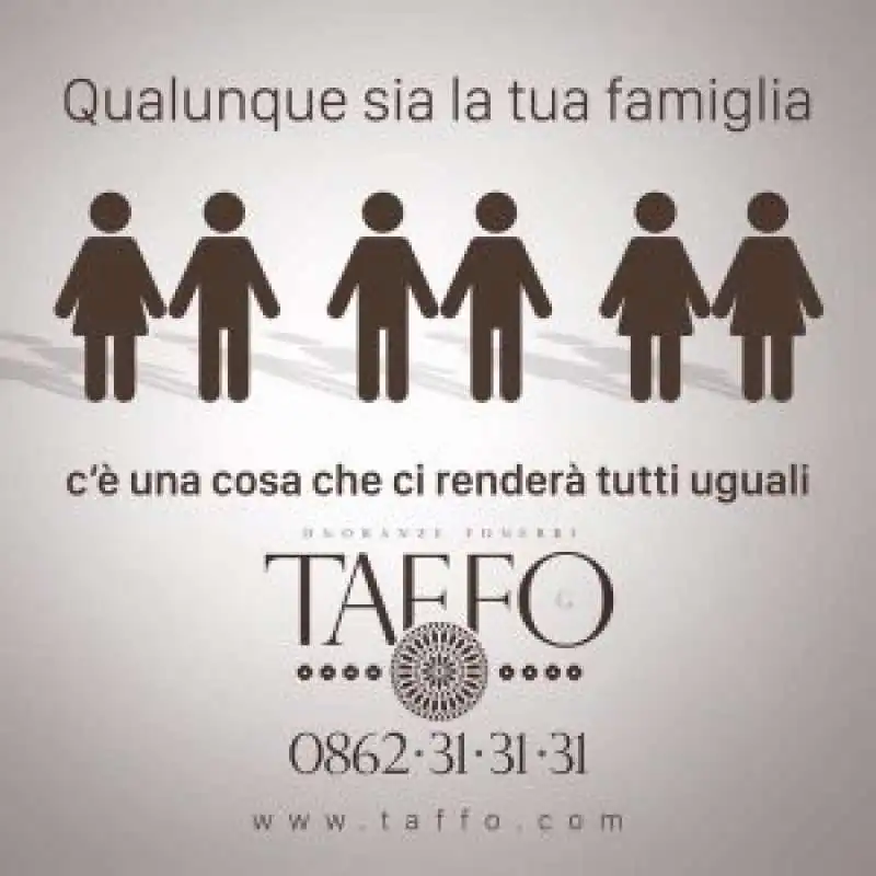 le campagne social delle pompe funebri taffo 2