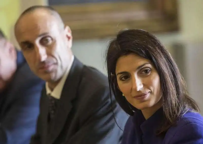 luca lanzalone virginia raggi foto lapresse 2