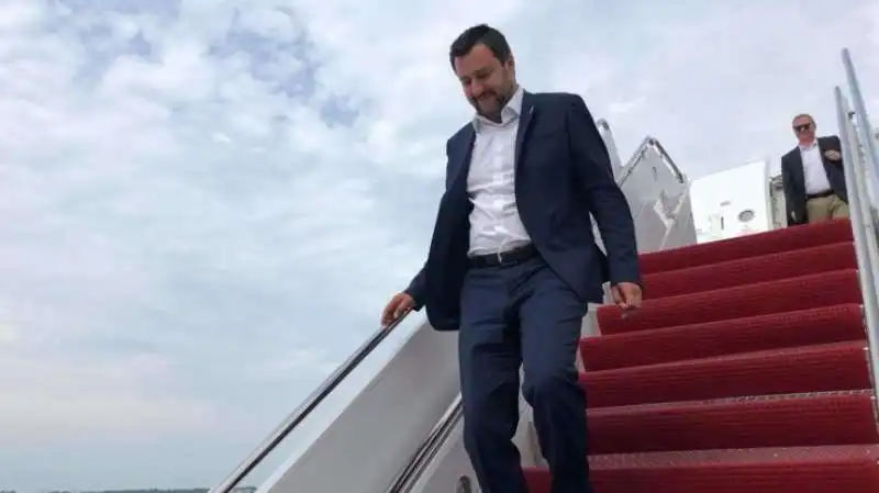 MATTEO SALVINI ARRIVA A WASHINGTON