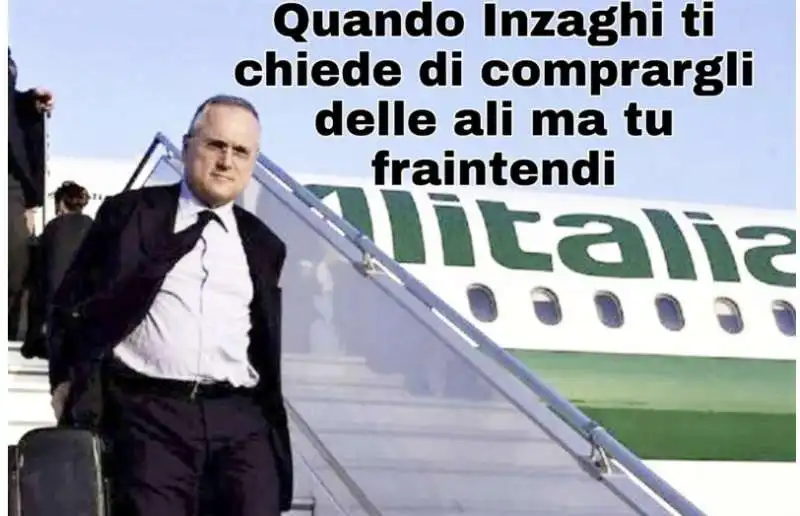 meme sull'offerta di lotito per alitalia 1