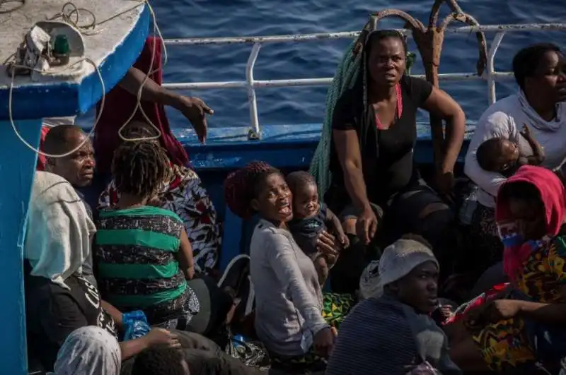 MIGRANTI SOCCORSO AL LARGO DI LAMPEDUSA