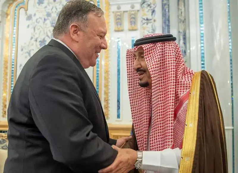 mike pompeo e salman bin abdulaziz al saud 2