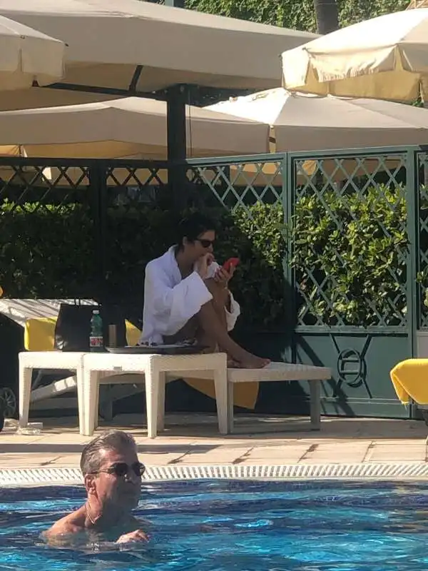 pamela prati all'hotel parco dei principi di roma - foto dagospia