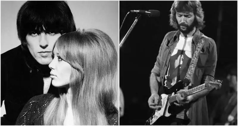 PATTIE BOYD CON GEORGE HARRISON - ERIC CLAPTON