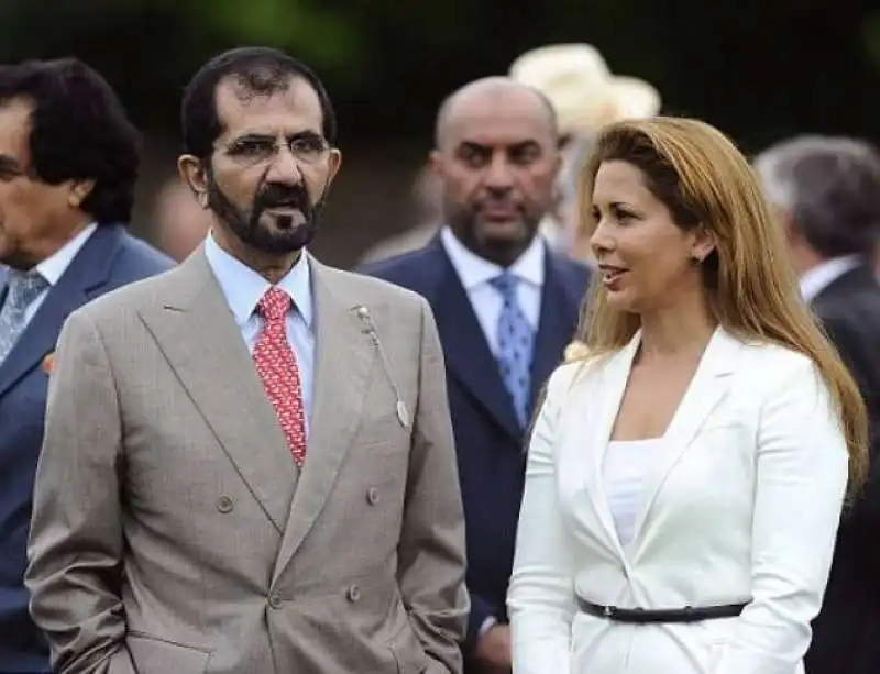 PRINCIPESSA HAYA CON MOHAMMED BIN RASHID AL MAKTOUM 