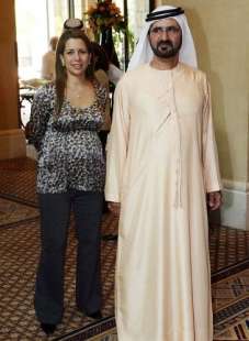 PRINCIPESSA HAYA CON MOHAMMED BIN RASHID AL MAKTOUM