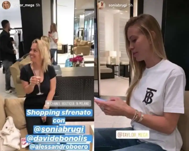 sonia bruganelli e taylor mega da chanel 4