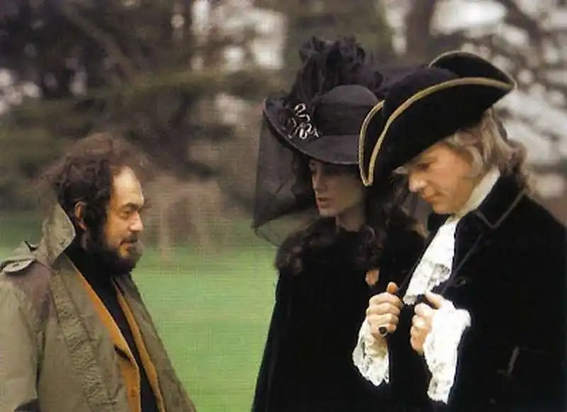 stanley kubrick con marisa berenson e ryan o neal