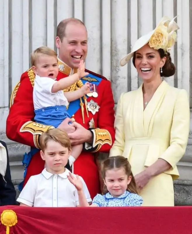 william, kate e i figli