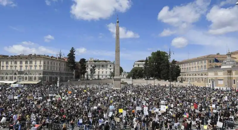 A ROMA PER GEORGE FLOYD