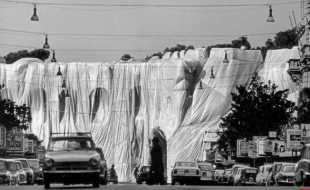 christo roma mura aureliane 1974