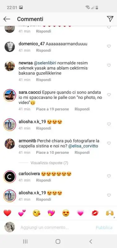 commenti alla visita di chiara ferragni e fedez alla cappella sistina 16