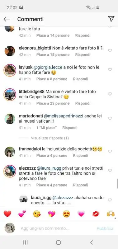 commenti alla visita di chiara ferragni e fedez alla cappella sistina 23