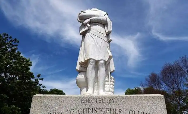 cristoforo colombo decapitato a boston