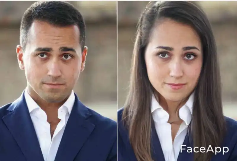 di maio - challenge social faceapp