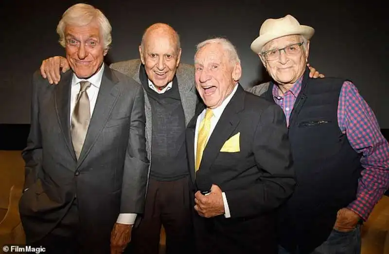 dick van dyke, carl reiner, mel brooks e norman lear