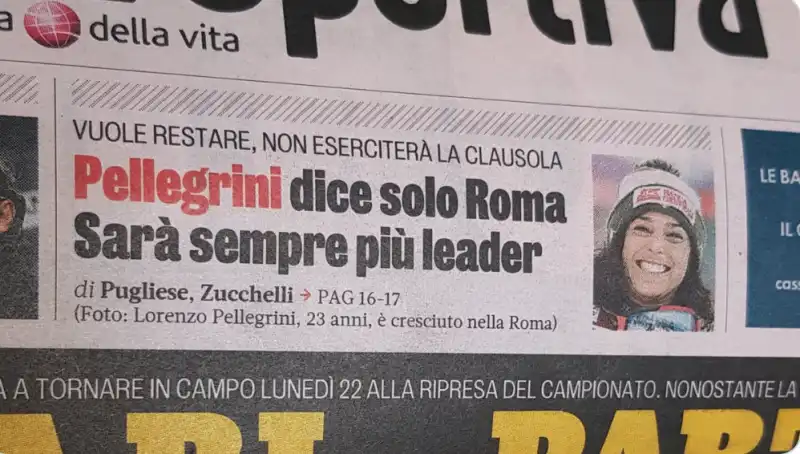 GAZZETTA FOTO SBAGLIATA