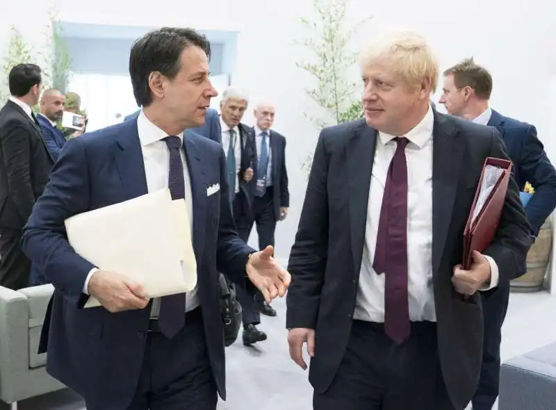 GIUSEPPE CONTE BORIS JOHNSON