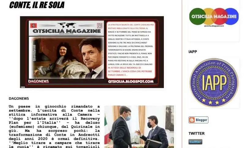 il fake giuseppe candela scopiazza i nostri articoli