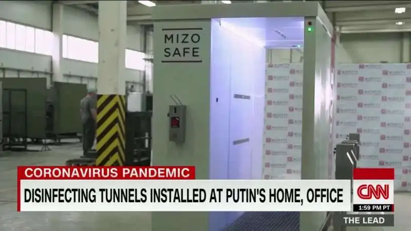 il tunnel disinfettante di vladimir putin 7