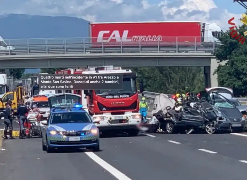 incidente in autostrada   arezzo 1