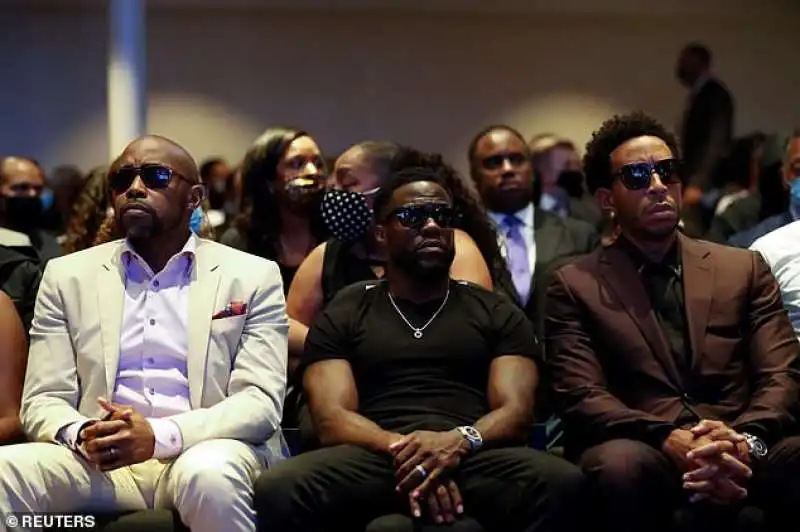 kevin hart e ludacris ai funerali di george floyd