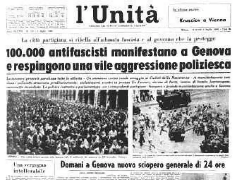 la rivolta di genova 20 giugno 1960 2