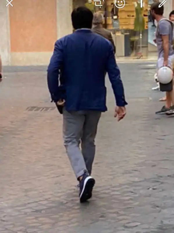 luca palamara a passeggio con cosimo ferri