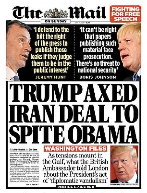 mail on sunday trump 